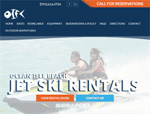 Tablet Screenshot of oceanislejetskirentals.com